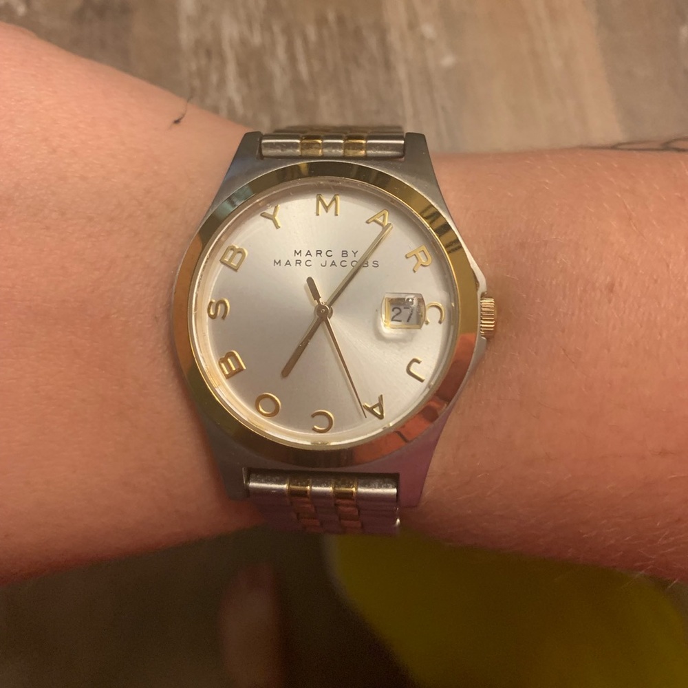Marc Jacobs Gold and Silver Watch